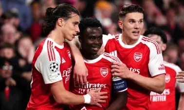 UEFA Champions League&nbsp;: Un but décisif de Saka propulse Arsenal en finale, 20 ans après